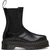 Chelsea boots på tilbud Dr. Martens Black 2976 Hi Quad Squared Boots BLACK POLISHED SMOOT
