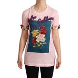 Blomstrede T-shirts & Toppe Dolce & Gabbana Bomuld Bluse Pink