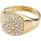 Ringe Pilgrim CINDY recycled krystal ring guldbelagt
