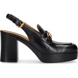 Gucci Dame Højhælede sko Gucci 60mm Lady Horsebit Leather Mule Pumps Black 36.5 38.5
