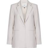 Dame - Hvid Blazere Neo Noir Avery Woven Blazer Ivory