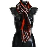 Silke - Stribede Tilbehør Dolce & Gabbana Multicolor Striped Silk Shawl Fringes Scarf