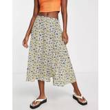 Blomstrede - Gul Nederdele JdY midi skirt in yellow floral print-Multi34
