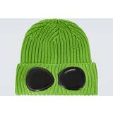 C.P. Company Tilbehør C.P. Company Goggle wool beanie green One fits all