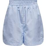 Hvid - Stribede Bukser & Shorts Only Korte Shorts, Blue/White Stripe
