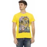 Gul - Kort T-shirts & Toppe Trussardi Action Yellow Cotton T-Shirt