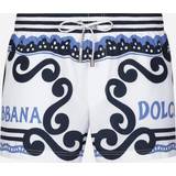 Dolce & Gabbana Polyester Badetøj Dolce & Gabbana Printed swim trunks blue