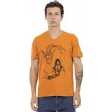 Kort - Viskose Overdele Trussardi Action Orange Cotton T-Shirt