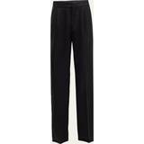 Brun - Silke Bukser & Shorts Brunello Cucinelli Wool and silk twill pants black