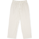 Dame - Stribede Nattøj Tekla Hopper Stripes Pyjama Pant - Beige