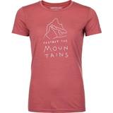 Ortovox Pink Tøj Ortovox Cool MTN Protector TS W Wild Rose Outdoor T-Shirt