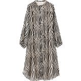 La Redoute Oversized Tøj La Redoute Recycled Animal Print Dress With High Neck