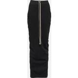 Jersey - Sort Nederdele Rick Owens DRKSHDW Black Pillar Maxi Skirt 09 Black
