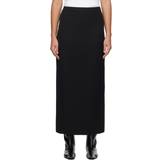 Asymmetriske Nederdele The Row Black Bartelle Maxi Skirt BLACK