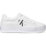 Calvin Klein Hvid Sneakers Calvin Klein Leather Platform Trainers W - Bright White