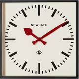 Acryl - Rød Brugskunst Newgate No. 5 Railway Quartz Square Wall Clock
