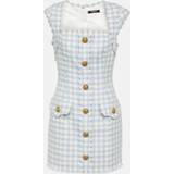 Ternede - XL Kjoler Balmain Gingham Tweed Dress