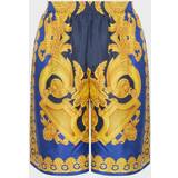 Versace Dame Bukser & Shorts Versace Silk Shorts With Barocco 660 Print Men