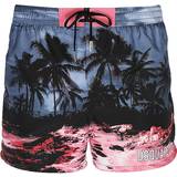 48 - Grå Badetøj DSquared2 Hawaii Tropics Swim Short in Grey & Pink Norton Barrie 32"