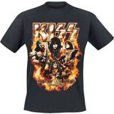 Kiss Knapper Tøj Kiss EOTR Tour 2023 On Fire T-Shirt black
