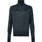 Soaked in Luxury Dame Sweatere Soaked in Luxury Silky Rollneck Pullover, Farve: Blå Størrelse: XS, Dame
