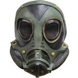 Steampunk Latex Gasmaske grün für SciFi Kostüme