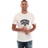 Armani Hvid Overdele Armani Men's Mens Embroidered Logo T-Shirt White 44/Regular