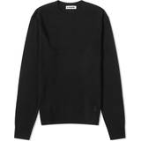 Jil Sander Herre Overdele Jil Sander Black Embroidered Sweater 001 BLACK IT