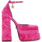 Versace Pink Højhælede sko Versace Fuchsia Velvet Medusa Aevitas Pumps