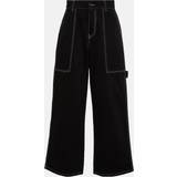 Stella McCartney Polyester Tøj Stella McCartney Black Workwear Jeans 1000 BLACK WAIST