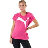 Puma Jersey Overdele Puma Active Logo Tee Pink, Female, Tøj, T-shirt, Træning, Lyserød