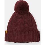 Timberland Dame Tilbehør Timberland Autumn Woods Cable-knit Beanie For Women In Burgundy Burgundy, ONE