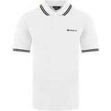 Ben Sherman Udendørsjakker Tøj Ben Sherman Collar Interest White Polo Shirt