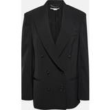 Stella McCartney Dame Jakker Stella McCartney Oversized double-breasted wool-blend jacket black 00