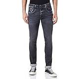 Replay Hvid Bukser & Shorts Replay Herren Anbass Aged Jeans, 097 Dark Grey, 34L
