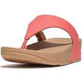 Fitflop Orange Sko Fitflop Women's Lulu Leather Toe-Thongs Sandals Rosy Coral Rosy Coral