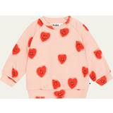 Molo Rød Børnetøj Molo Girl's Disc Heart-Print Sweatshirt, 3M-4 RED HEARTS