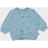 Molo Turkis Børnetøj Molo Infant Girl Sweatshirt Turquoise Organic cotton Blue