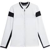 Jersey - Sort Overtøj Helene Print Full Zip Jacket, White/Black, Lindeberg Golf Outerwear