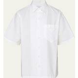 Prada XS Overdele Prada Short-sleeved Cotton Shirt White