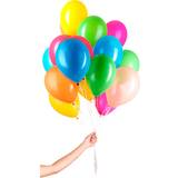 50 Latex Ballons für Helium mit Schnur Partydeko