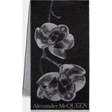 Alexander McQueen Dame Tilbehør Alexander McQueen Orchid Skull Scarf Wool Black black