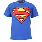 Drenge - Superman Børnetøj Superman Boys Logo T-Shirt 8-9 Years Royal Blue/Red/Yellow