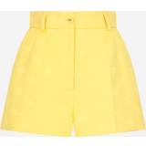 44 - Dame - Gul Shorts Dolce & Gabbana Jacquard shorts yellow