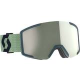 Grøn Skibriller Scott Shield Amp Pro Sr - Amplificator Pro White Chrome/CAT2 Soft green/Black