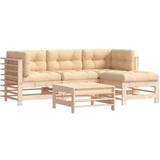 Kvadratiske - Træ Loungesæt vidaXL 3185801 Loungesæt, 1 borde inkl. 3 sofaer