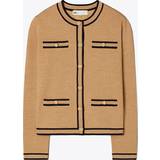 Tory Burch Uld Overdele Tory Burch Sweaters TIPPING CAMEL