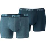 Puma Herre Underbukser Puma Basic Boxer 2-Pack Blue, Male, Tøj, Undertøj, Træning, Blå