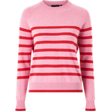 Cashmere - Pink Overdele Lexington Freya Cotton/cashmere Sweater Tröjor Dam Rosa