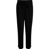 Soaked in Luxury Polyester Bukser & Shorts Soaked in Luxury Slshirley Tapered Pants Bukser 30406346 Black XXLARGE